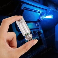 2PC Blue Neon Glow Decor Boat Light Bulbs Car Party + USB Touch Night Light