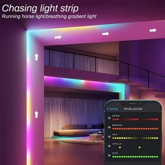 12V 24V Waterproof IP68 COB WS2811 720leds/m RGBIC LED Strip Flexible Tape Light