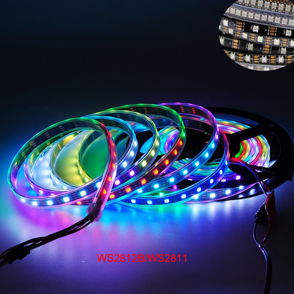 WS2811 WS2812B LED Pixel Strip Light RGB 5050 30/60/144led/m ip30/65/67 5v 12v