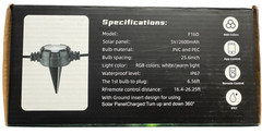 16 Pluggable Waterproof LED Solar String Lights for Ground or Wall