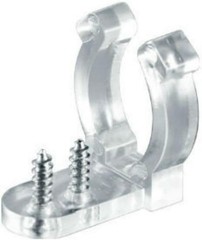Durable LED Rope Light Clips Set: 50 PVC Clips & 100 Screws for Easy Mounting