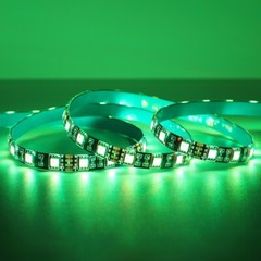 5M RGB LED Strip Light Waterproof Black PCB 5050 SMD Tape Rope String Light 12V