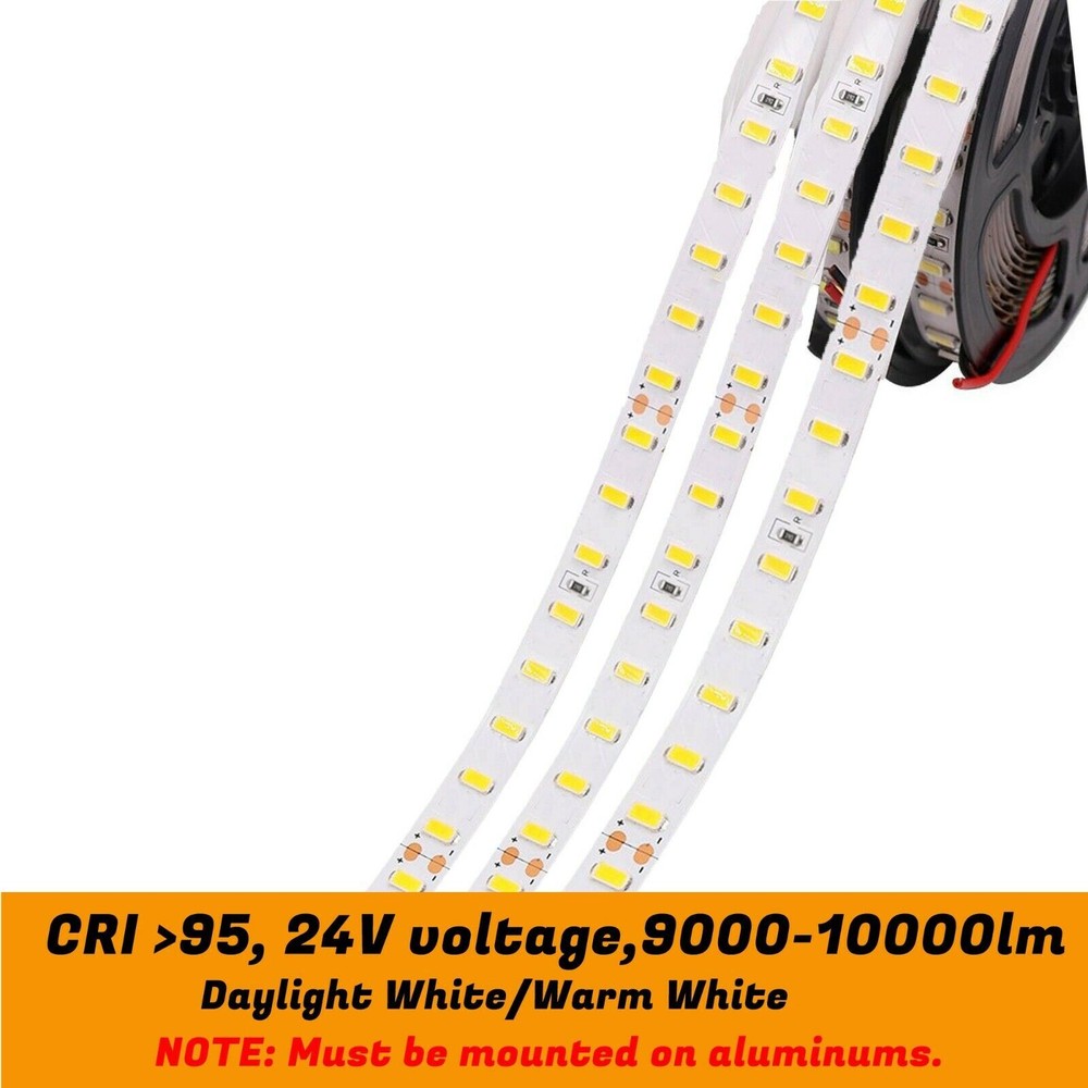 High CRI 95+ DC24V DIY LED Strip Light SMD5630 Warm White/Daylight White 5600K