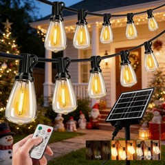 50FT 100FT Solar String Lights Outdoor Waterproof Patio with Remote Control ST38