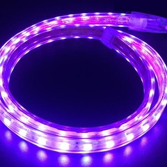 110V 5050 RGB LED Strip Outdoor Flexible Light Lamp Roll Waterproof IP67 US Plug