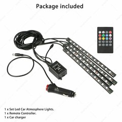 US RGB Led light strip for Cars Inside car Lighting interior Glow music control