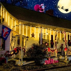 16 inch 16 Tubes Meteor Shower Rain Tree String Lights Garden Party Xmas Outdoor
