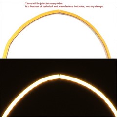 Ultra Slim 2mm 12V COB 480leds/m LED Flexible Strip light Tape Lights Bar Room
