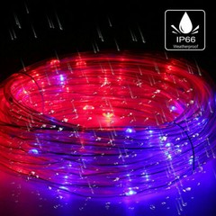 33ft 100 LED Strip Rope Light Tube String Outdoor Garden Party Decoration Lights