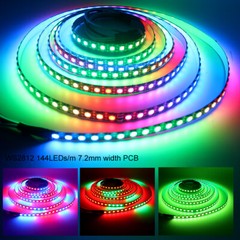 DC 5V WS2812 RGB LED strip light 4mm 5mm 7.2mm width PCB WS2812B IC Addressable