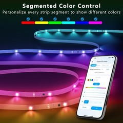16.4ft BGRIC LED Strip Lights – Music Sync & Color Changing for Vibrant Events