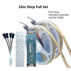 WS2811 COB Running Water Flowing LED Strip Light Race Wireless Remote Controller