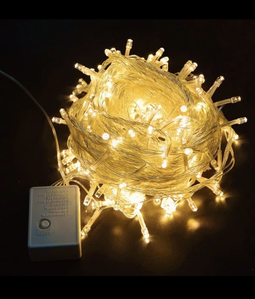 Warm White 100led / 30ft Fairy Clear WiRes String Lights Home Wedding Party Xmas