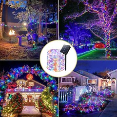 100-500 LED Solar Power String Fairy Lights Garden Outdoor Party Christmas Lamp
