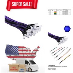 Energy-Saving 30pcs UV LED Lights with 20000 Hours Lifespan – 12V Pre-Wired