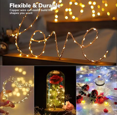 Outdoor Solar Fairy Lights String Copper Wire Waterproof Garden Decor 100/200LED