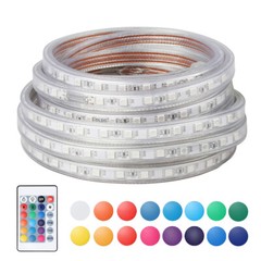 20-50FT LED Strip Rope Light Waterproof Multi Color Changing Free Cut w/ Remote