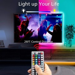 dalattin Led Lights for Bedroom 25ft RGB 5050 Strip 25 ft, Multicolor