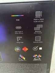 Twinkly Squares Panels Starter Kit, Multicolor, 64 RGB LED, 6 Panels