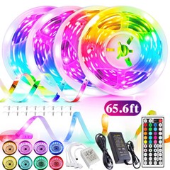Flexible 5050 RGB LED Strip Light Remote Fairy Light Room Party Waterproof