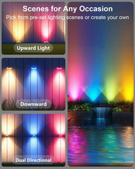 Permanent Outdoor Lights Pro,200Ft with 120 LED RGB IC Smart Eave Light for Outd