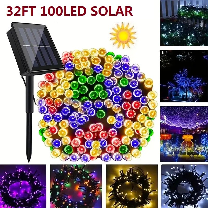 LED Solar String Light Outdoor Twinkle Light For Garden Wedding Party Tree Decor