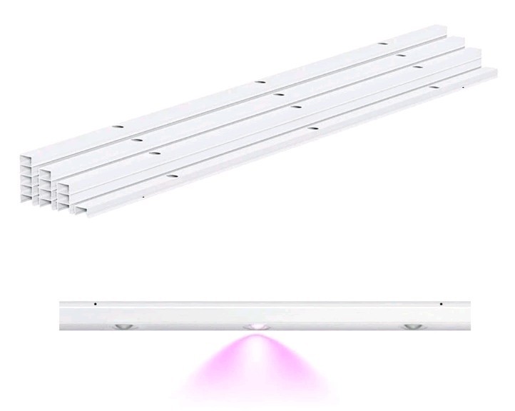 APPECK 50ft Track Kit for Permanent Outdoor Lights Pro C5106, 10 Piece White