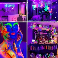 50 Foot Black Light Strips & Remote, Dimmable Flexible Blackights Strip Lights f
