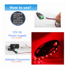 5M 10M 20M 30M DC12V White 5630 SMD 300 Flexible Led Light Strip Ribbon