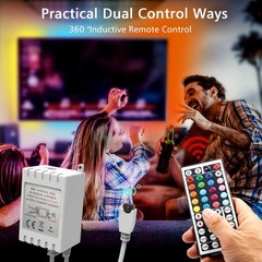 dalattin Led Lights for Bedroom 25ft RGB 5050 Strip 25 ft, Multicolor