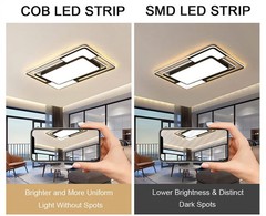COB Running Water Flowing LED Strip Light WS2811 24V With RF Touch Controller