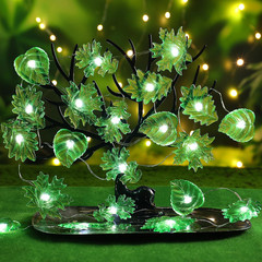 Enchanted Forest Fairy Lights – Leaf Vine Garland Indoor String Lights with USB