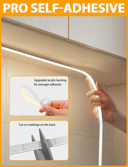 COB LED Strip Lights, 16.4Ft Natural White Dimmable Self-Adhesive Led Rope Light