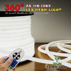 Iekov Upgrade 360 Led Neon Ac 110-120V Flexible 360 Degree Led Neon Strip