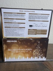 JMEXSUSS 66ft 200 LED Blue Connectable String Lights Plug in Set Of 2 Boxes