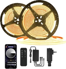 100ft COB Outdoor LED Strip IP67 Waterproof, 3000K Warm White