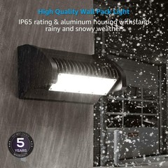 Ostek Led Wall Pack Light 40W Rotatable Adjustable 5000K 5500Lm Outdoor Area
