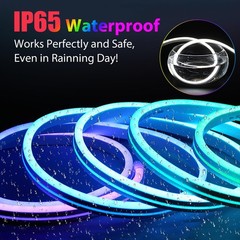 32.8ft RGB(W) Neon LED Rope Lights Plug&Play 110V 120V Flex Waterproof Led Ne…