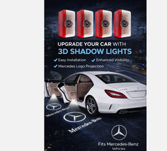 Mercedes-Benz Door Light Car LED 4Pcs Projector Ghost Shadow Lamp