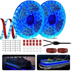 40FT Waterproof LED Strip Lights 12V for Boats, Marine Under Gunnel & Deck Light