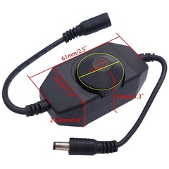 2pcs Dc12v24v Led Strip Lights Dimmer Switch 6a Pwm Rotary Dimmer Controller Inl