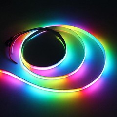 12V 24V WS2811 COB RGBIC LED Strip IC Addressable Full Color Flexible Tape Light