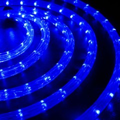 10/25/50/100/150FT Blue Thick LED Rope Lighting Accent Indoor Outdoor Xmas