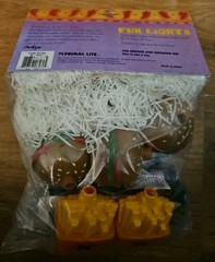 Vintage Light String Set Hamburgers And Fries Primal Lite Set 10 Blow Mold New