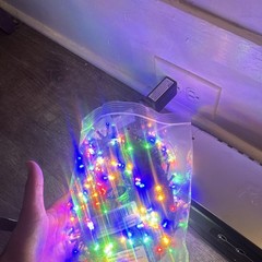 Multicolor Color-Changing LED String Fairy Lights Clear Wire Plug-In Wall Switch