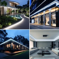AC 110V COB LED Strip Lights Outdoor Waterproof 65.6ft, 6000K Cool White Supe…