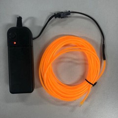 Battery Powered Neon LED Lights Glow EL Wire String Strip Rope Tube Party Decor
