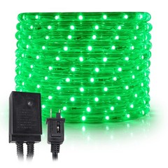 WYZworks 60ft Green 648LED Rope Light, 8 Modes, Waterproof Outdoor Accent Light