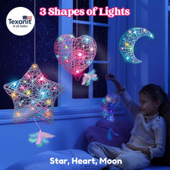 3D String Art Kit for Kids LED Light Craft Set Gift for Boys Girls 8 Plus