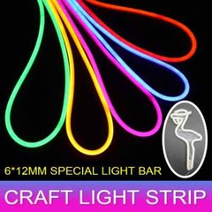 12V Flexible LED Strip Waterproof Sign Neon Lights Silicone Tube 10m-50m XMAS